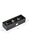 6-Slot Watch Box for Men, Carbon Fiber Watch Display Case with Glass Lid, Jewelry Storage Organizer - 4