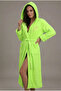 Women's Hooded Embroidered Bamboo Long Robe