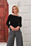Kayak Neck Raglan Sleeve Fit Knitwear Sweater - 3