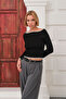 Kayak Neck Raglan Sleeve Fit Knitwear Sweater - 4