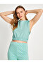 Crop Athlete Elastic Waist Crew Neck Cotton - 2