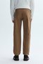 Men's Brown Straight Fit Chino Pants - 2