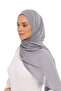 Ready Luxury Practical Hijab Chiffon Shawl Gray - 2