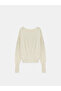 10857 Boat Neck Soft Sweater-Ecru - 6