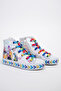 Girl's Hologram Glitter High Ankle Sneakers (Not Lighted Up, Size 31-35)