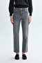 Women's Gray Slim Straight Fit Jean Pants - 4