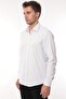 Slim Fit Long Sleeve Lycra Gift Boxed Easy Iron Men's Shirt Fs-002969 - White - 3