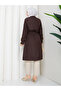 Double-Breasted Collar Belted Modest Trench Coat RC1103056 - 8