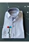 Plain White Navy Blue Petite Checked School Children's Shirt - 2