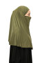 Ready-made Turban Veil Practical Scarf Hijab with Hijab - Prayer Cover Souffle (xl) - Khaki - 6