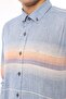 Slim Fit Long Sleeve Panelled Linen Gift Boxed Easy-Iron Men's Shirt Fs-002994 - Orange - 8