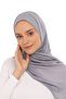 Ready Luxury Practical Hijab Chiffon Shawl Gray - 4