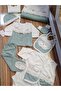 Flower Embroidered Baby Girl 10-Piece Bodysuit Set Hospital Exit 6617 - 2