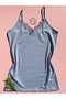 6 Pieces Women's Lace String Strap Cotton Undershirt (navy blue-salmon-ecru-pink-plum-gray) - 2
