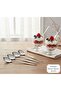 Silver Color Set of 6 Luxury Dessert Spoons - 4