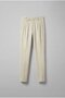 Men's Pleated Fabric Trousers Light Cream