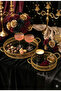 Mirrored Gold 2-Piece Round Tray with Handles, Presentation, Decorative Tray (20 and 25 cm) - 3