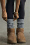 Slouch Oversize Cotton Women's Aerobic Sports Pilates Gray Dusty Socks - 2