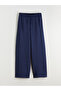 Two Mt Shop Quality Xside Navy Blue Interlock Plain Loose & Baggy Women's Sweatpants - 5