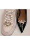 Shoe Buckle - Bag Charm - Brooch Sun Design with One Pair of Detachable Clips (Bc-1175) - 3