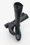 Women's Thick Heeled Zippered Boots Fidelya Black - 4