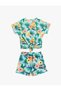 Tropical Patterned Shorts Cotton - 4