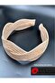 Beige Straw Weave Knot Detailed Handmade Women's Young Girls Hair Crown Dd343 - 6