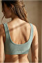 Thick Straps Corded Fabric , Half Tank Top/Bustier Set of 5 – Removable Pad, 2 White Black+Grey+Green - 4