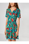 Women's Green Dress 7YAK83484GK - 4
