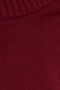Women's Oversized Wide Cut Crew Neck Burgundy Sweater - 6