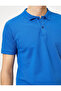 Men's Cobalt Blue Polo Neck T-Shirt 0Yam12133Lk - 5