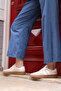 Genuine Leather Beige White Women's Casual Shoes 934Za128