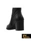 Women's Black Genuine Leather Boots 505092299-1 - 6
