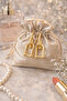 Women's Yellow Steel Chain Design Earring Set - Stylish and Modern