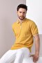 Red Collar Stripe Zippered Men's Cotton Knitwear T-Shirt