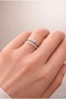 Stylish Ring with Steel Zircon Stone Does Not Tarnish - 5
