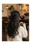Black Noble Bow Automatic Hair Clip for Women – Stylish and Elegant Hairpin, Suitable for Daily and Special Occasions - 2