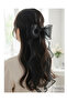 Black Noble Bow Automatic Hair Clip for Women – Stylish and Elegant Hairpin, Suitable for Daily and Special Occasions