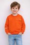 Boys' Long Sleeve Printed Sweatshirt – Orange (4–9 Years)