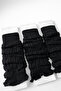 3 Pieces Casual Black Long Leg Warmers & Boot Socks