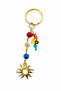 Manifest Happysun Happiness Talisman Natural Stone Keychain (Citrine - Lapis Lazuli - Agate) - 2