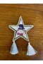 10X10 cm Iron-On Star Tassel Embroidery Sewing Accessory Blue - 2