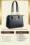 Women's Polo 4-Compartment Chain Detail Long Crisscross Straps & Clutch Bag (24x19 CM) - 6