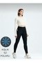 Women's Winter Fleece Lined High Waist t Shaping / Sculpting Pocket Leggings Black Navy Blue 2-Pack - 3