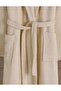 Plus Size Shawl-Collar Cotton Turkish Bath Sauna Bathing Open Brown Oversized Women Men Unisex 3XL 4XL Bathrobe - 2