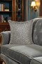 Cushion Cover Patterned Jacquard & Velvet Set - Double-Sided with Piping 45X45 and 35X50 cm Earth Tone - 2