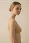 3-Pack Eco Cotton Bralette Set Thin Straps Crop Tank Top with Removable Pads - Athlete Bustier - 8