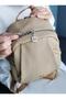 Justpolo Women's Mink 9 Compartment Embossed Printed Backpack - 3