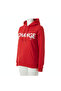 Chance printed 3-thread fabric hooded sweat (Red) - 4