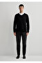 Cashmere Blended Black Sweater Slim Fit / Slim Fit 0710188 -900 - 4